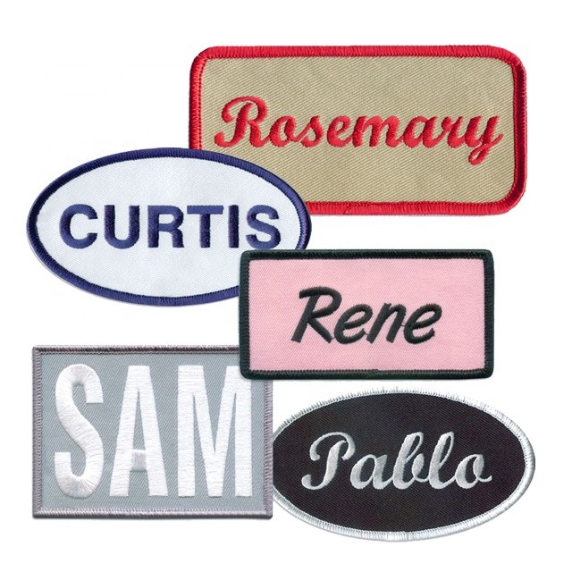 Embossed 40.6cm Logo Embroidery Patch No Backing Stick On Patches For Jeans