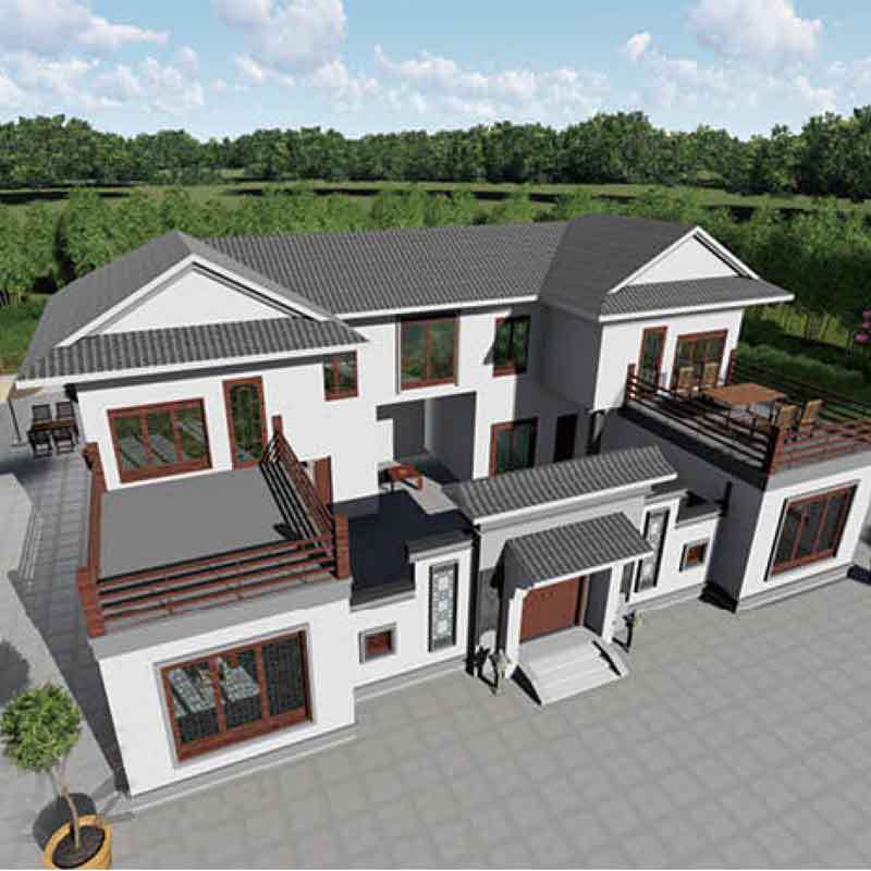 Villa Prefabricated Building Activity Room Mobile Villa Design Scheme with Steel Structure