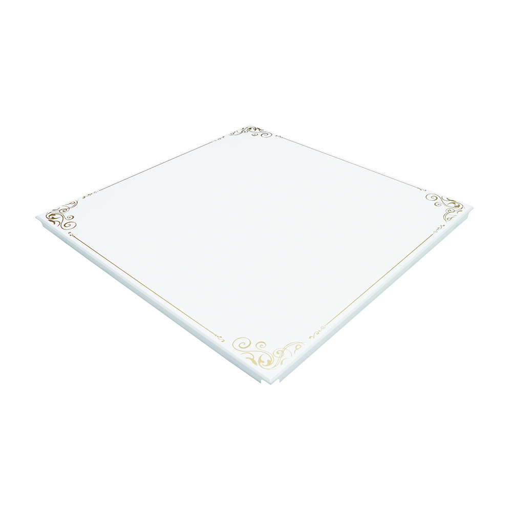 Aluminum Suspended Acoustic Tile Ceiling , Metal Drop Ceiling Tiles 600x600