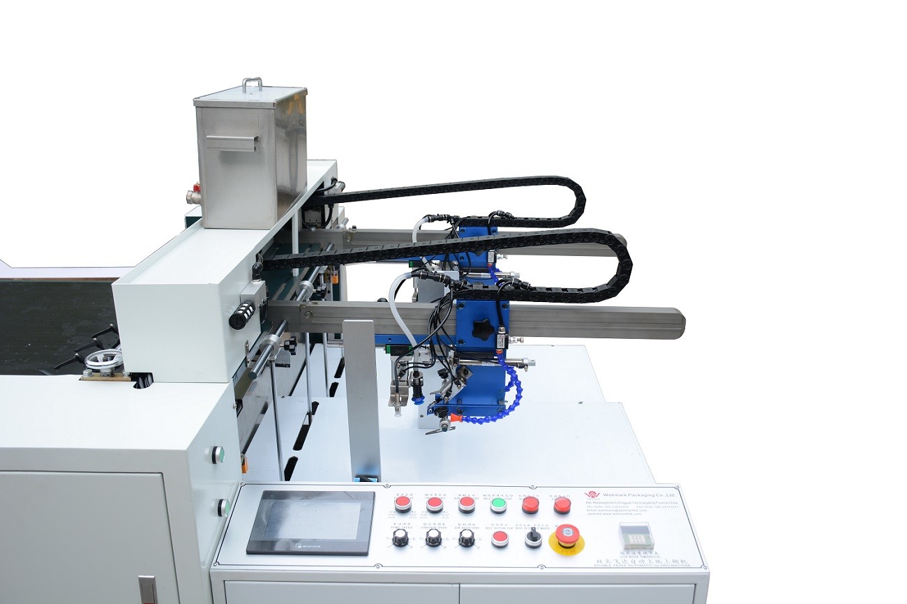 Double Feeder Automatic Rigid Box Gluing Machine