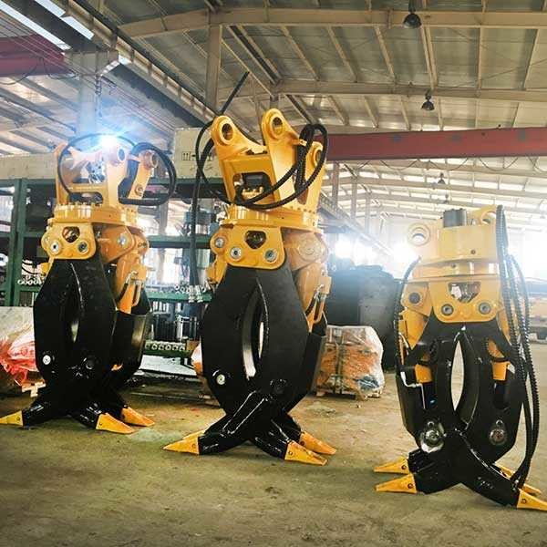 Hyundai R60 R120 Excavator Hydraulic Grapple Mini Timber Grab