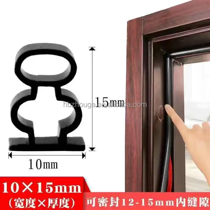 3M Adhesive I-Shaped Strip Customized Silicone Sealing for Anti-Theft Door Protection