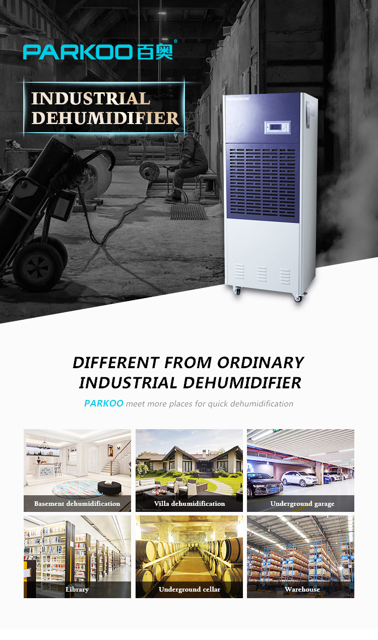 Low Noise 1200m3/H 6.8KG/H Portable Industrial Dehumidifier