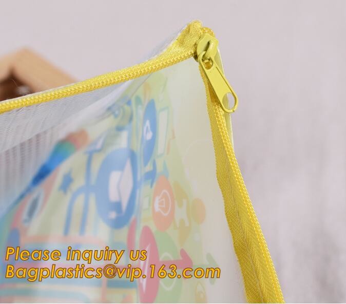 Plastic Bag OEM Custom PVC Loop Handle Image Printed Plastic Shopping Bag,Promotional Clear Waterproof Plastic Cosmetic