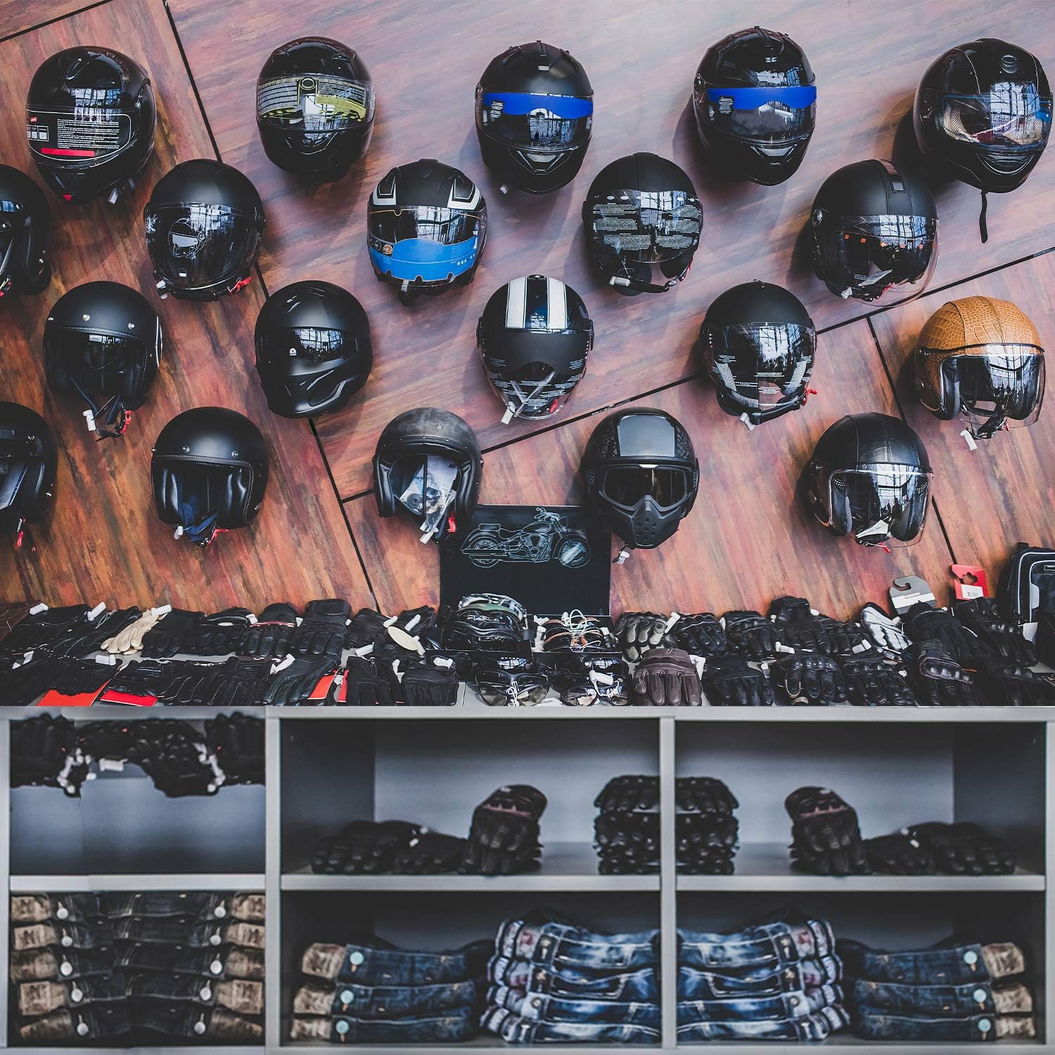 Standard Wall Mounted Helmet Hat Rack Display Rack for ISO9001 Rohs CE Standards