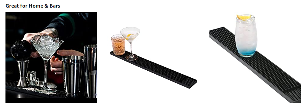 BM-002 Disposable Rubber Bar Mats, Bar Serving Puddle Mat Restaurant Kitchen