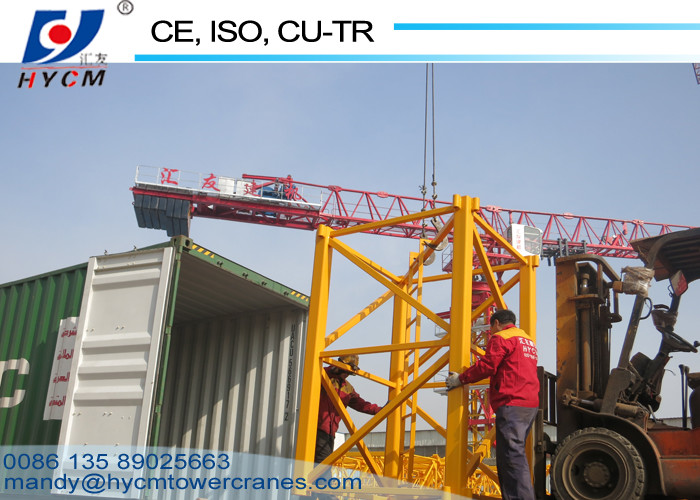 3m to 52m Working Range Topless Tower Cranes 400m Rope Length 5ton Top Slewing Crane 5210