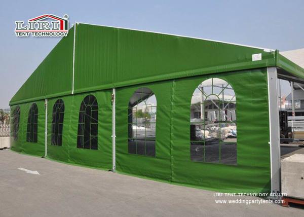 Aluminum 15 x 35 Green Color Military Temporary Aircraft Hangar Portable With