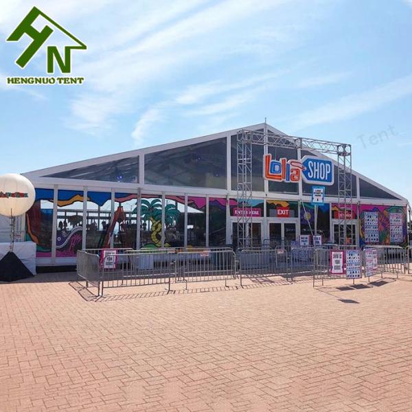Reinforce Aluminum Profile Clear Outdoor Marquee Tent Glass Wall 1500 People