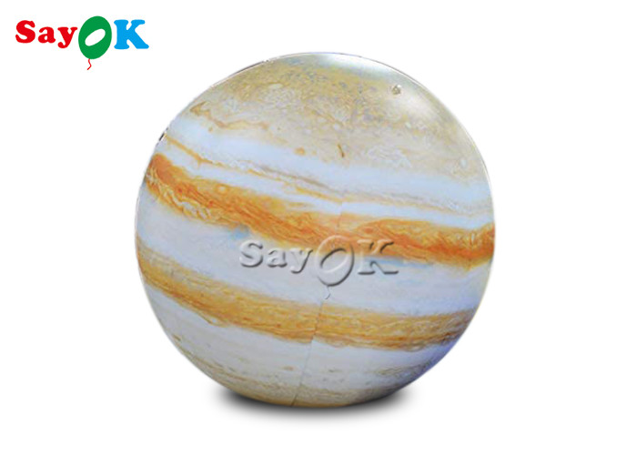 0.25mm PVC 60 Inches Inflatable Saturn Planet Balloons For Educational Institution
