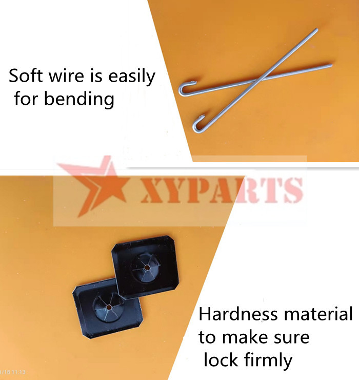Removeable Aluminum Solar Panel Mesh Clips And Washer For Secure Bird Proofing