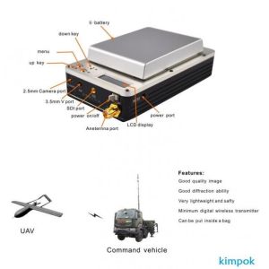 LCD Display Cofdm Video Transmitter And Receiver For Drones