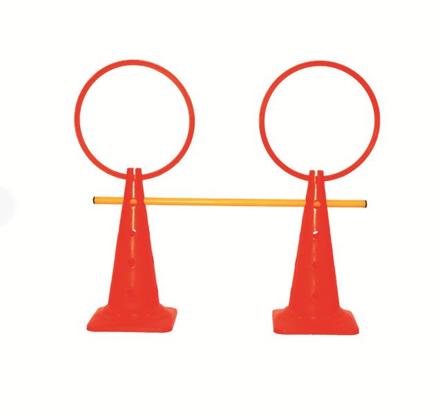 Custom Foldable Hollow Out Tapered Plastic Cones For Football Training