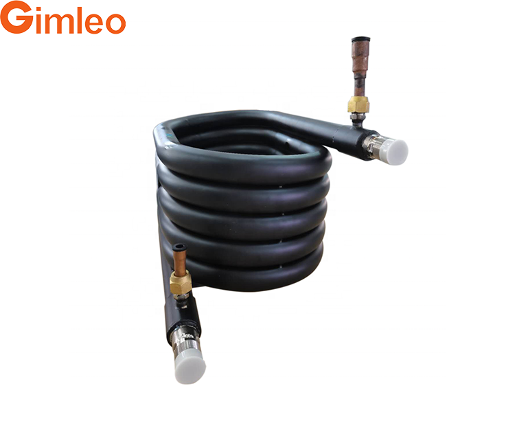Compact Tube In Tube Heat Exchanger GY-0060C for and Refrigerant Pump with Copper Tubes