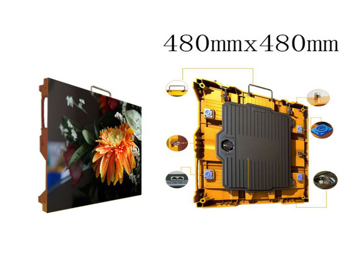 P2.5 Indoor Advertising Display , Led Video Screen Rental Full Color 1R1G1B