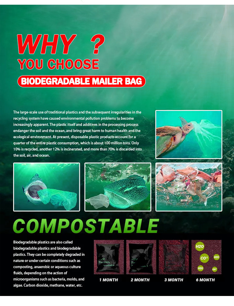 Eco Friendly Degradable Shipping Pouches Tear Resistant Pink/Green Waterproof Bags In Bundle Of 100