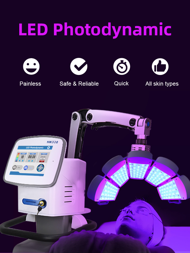 Color Touch Screen Led Facial Light Therapy Machine For Skin Tightening
