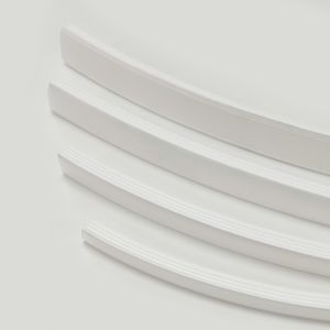 Custom Flexible Waterproof White Black Silicone LED RGB Ribbon Neon