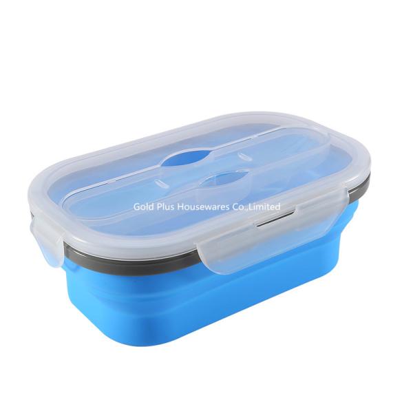 800ml Tableware customized color and logo collapsible lunch box food grade
