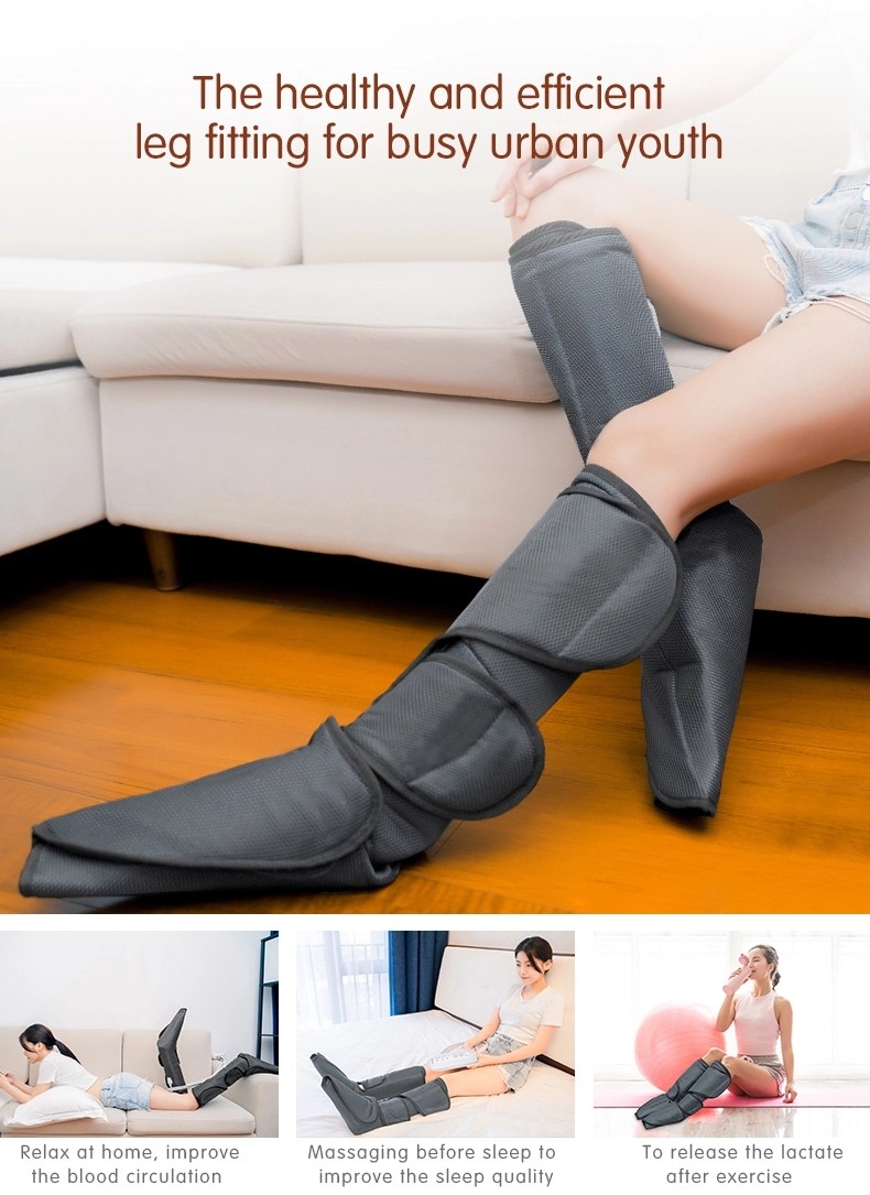 21W Electric Heating Air Compression Leg Massager Foot Leg Blood Circulation