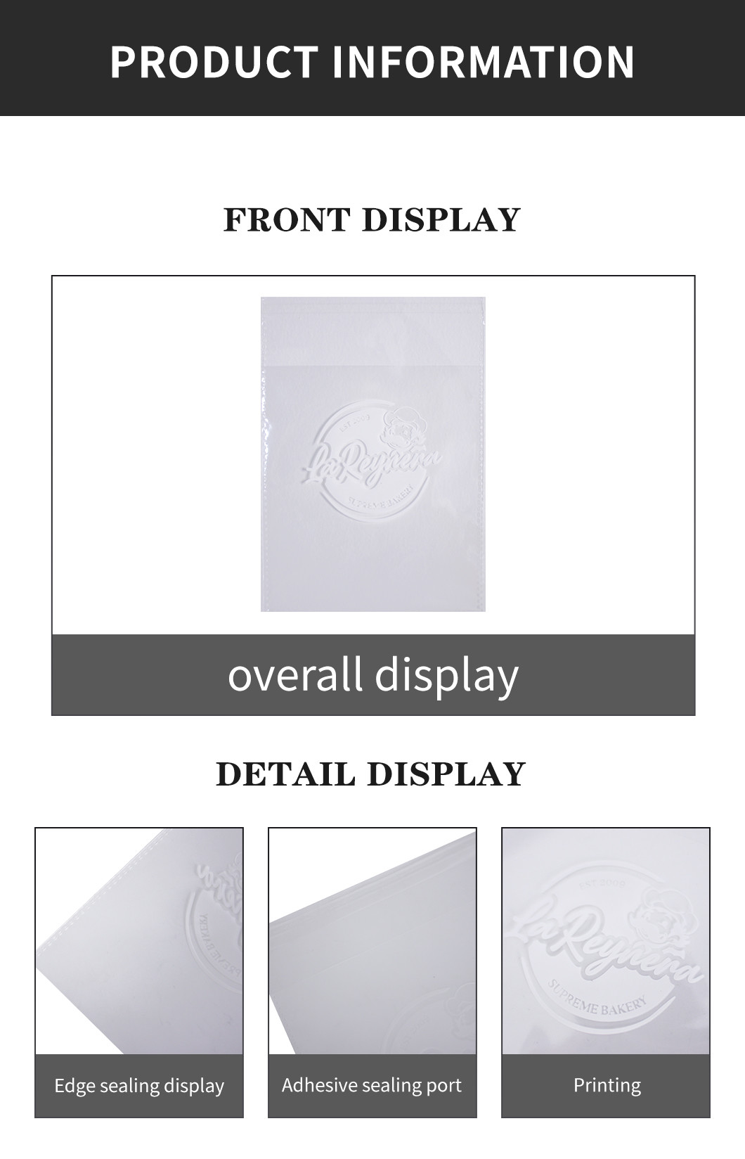 Transparent Ldpe Sandwich Packaging Bag En137 Certificate