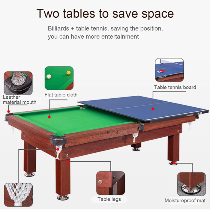 Begonia Amusement Game Machines Professional Russian Oak Wood Top Rail Snooker Board Table 9FT