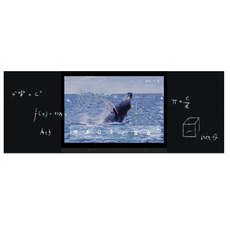 86'' Intelligent Smart Recordable Blackboard Green Board 4000:1 LED Android 9.0 350cd/m2 Interconnection Blackboard