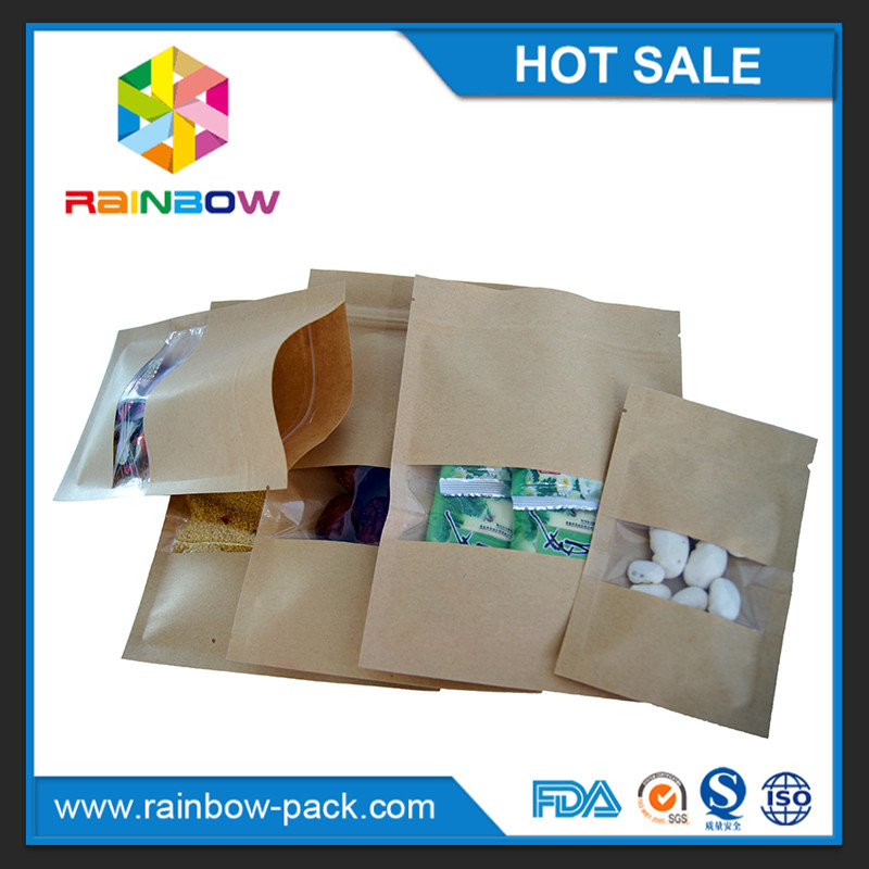 k Snack Bag Packaging Aluminum Foil Stand Up Bag For Packing Coffee Nuts Cookies Chesee