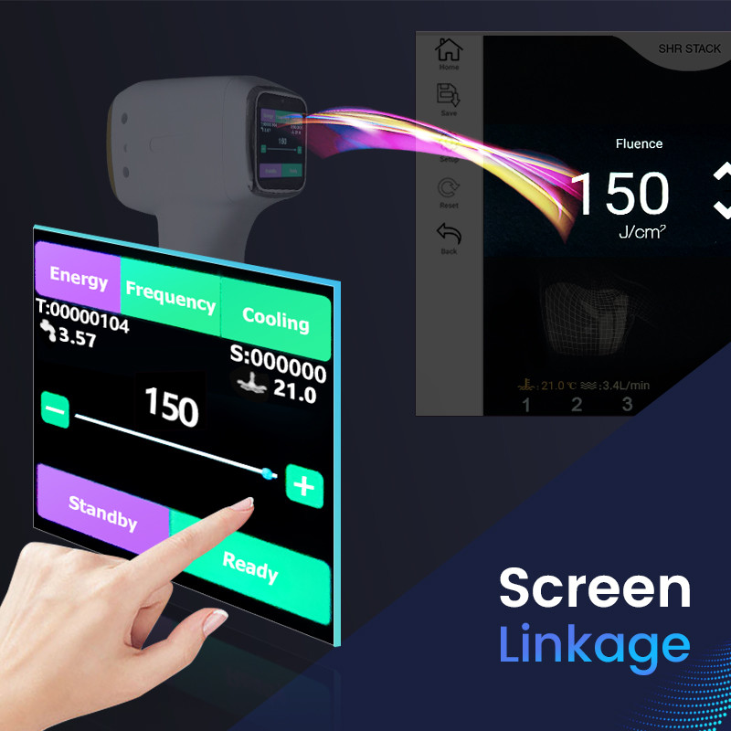 Advanced diode laser hair removal with Customizable Color Display