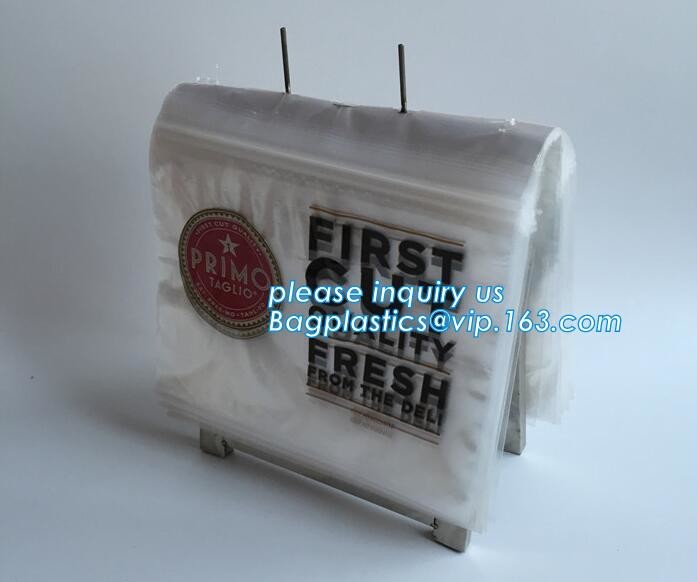 food grade LDPE Top Load saddle slider bag, Saddle deli bag with bottom slider for packing food, Biodegradable Zip lockk s