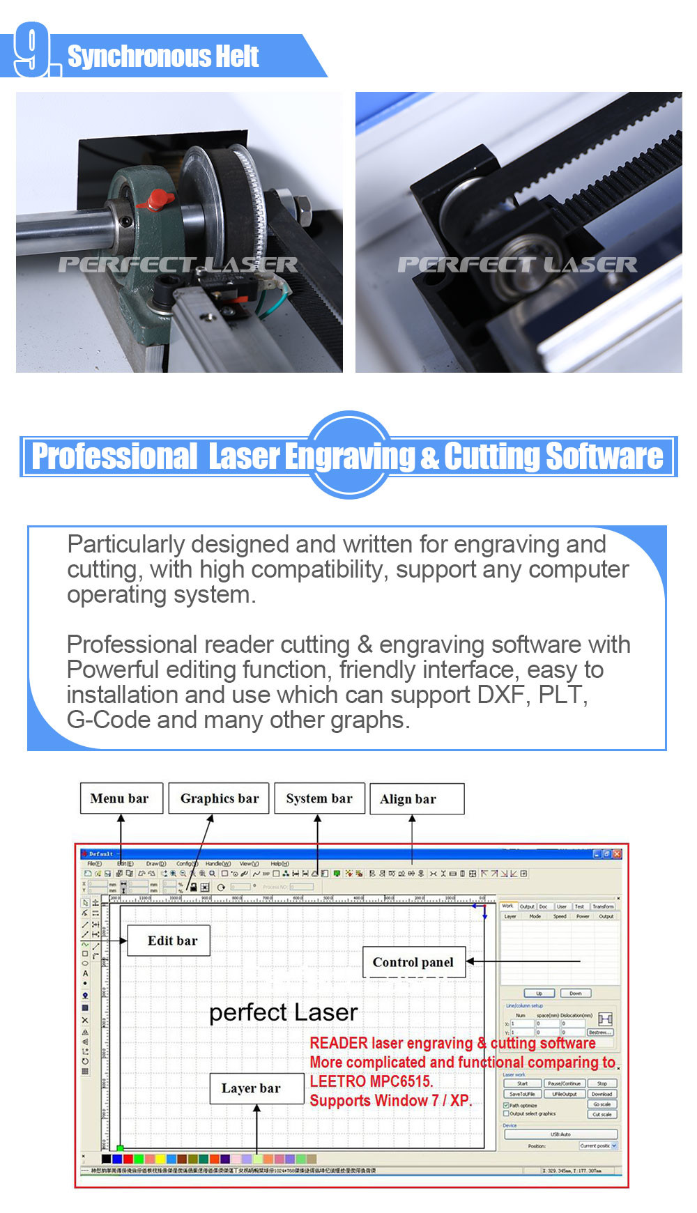 Co2 Laser Engraving and Cutting Machine For Wood / Seal / Rubber Plate