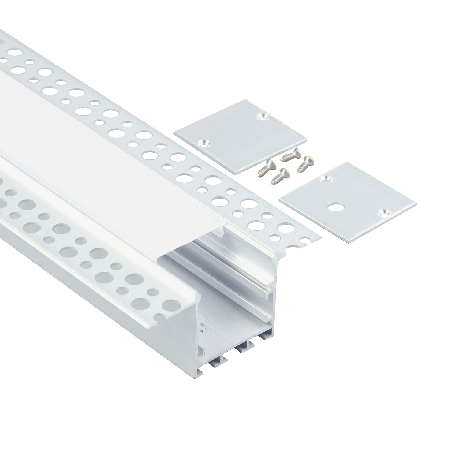 74*35mm Plasterboard LED Profile Architectural Gypsum Wall Recessed Linear