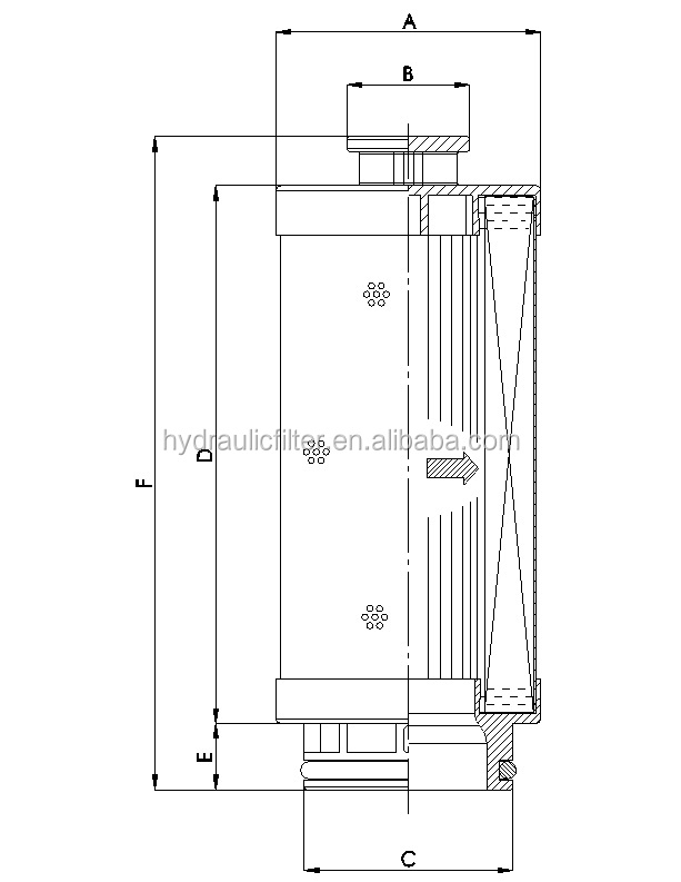 800 Glass Fiber Core Components Replacement Power Plant Hydraulic Filter Element UE310AN13Z