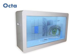  Interactive Transparent Touch Screen Panel Smart Window 55 Inch For Indoor Manufactures