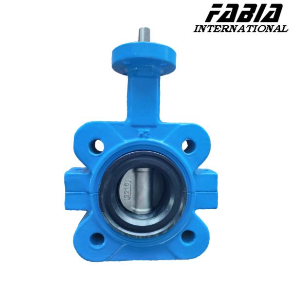 DN50 Industrial Butterfly Valve With Stainless Steel Plate For Corrosion