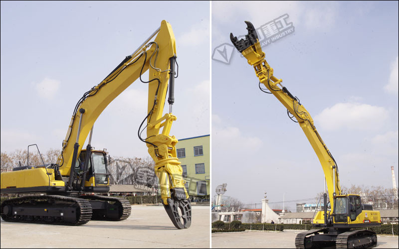 Excavator Attachment Equipment Hydraulic Double Cylinder Shears For Metal