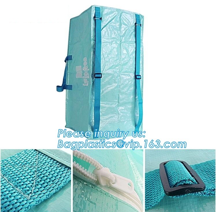 Custom Huge Luggage PP Woven Bag With Zipper Lock,PP Woven Shopping Bag,Factory customized cheap laminated pp woven shop