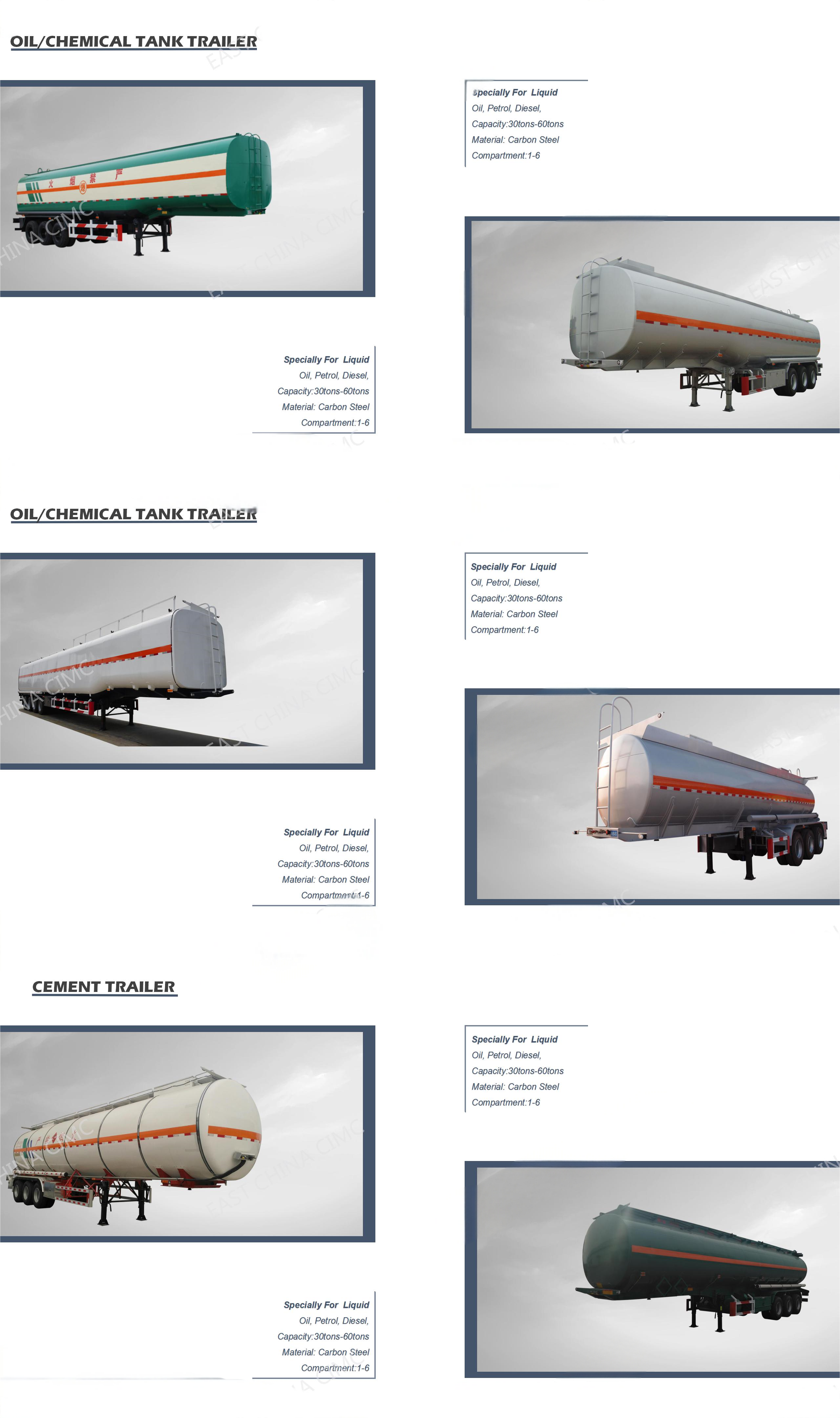 3-Axle Flatbed Semi-Trailer Steel Container Skeleton Truck Trailer