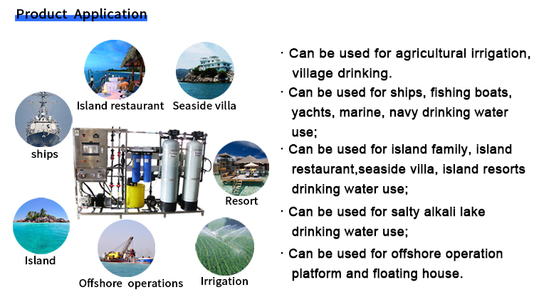 5000LPH Containerized Water Treatment System Desalination Machine SS316L