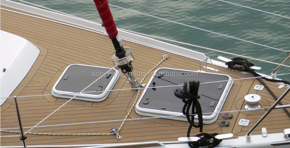 25meters/roll Marine Teak Floor for Boat and Yacht Decking Glue Install Included