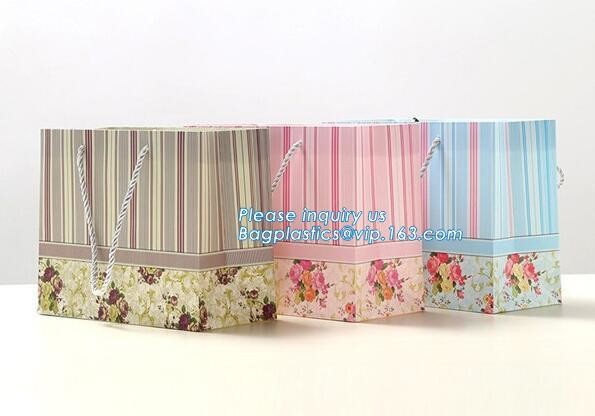 Luxury Paper Gift Carrier Shopping Bag Party Bag with Handles,printed paper carrier bag for apparel shopping bag, bageas