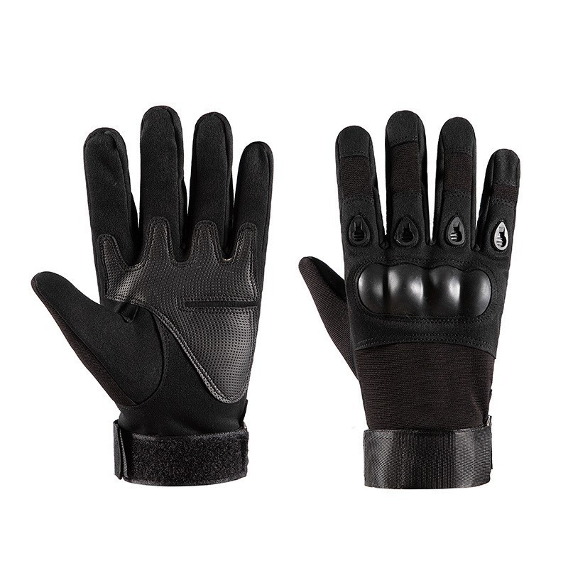 Full Finger Combat Tactical Gloves Khaki Outdoor Hiking Sport Hunting Training Cycling