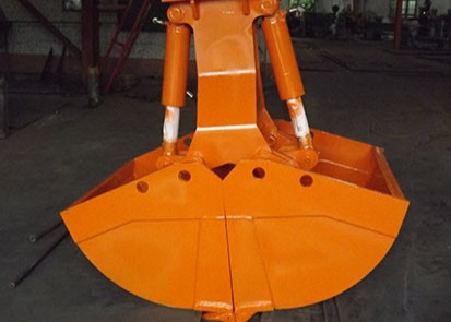 Small Excavator Mechanical Clamshell Bucket For CX350 CX380