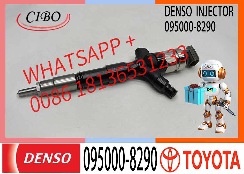 China Supplier Common Rail Injector 095000-8290 23670-09330 For Toyota Hilux / Fortuner 1KD-FTV