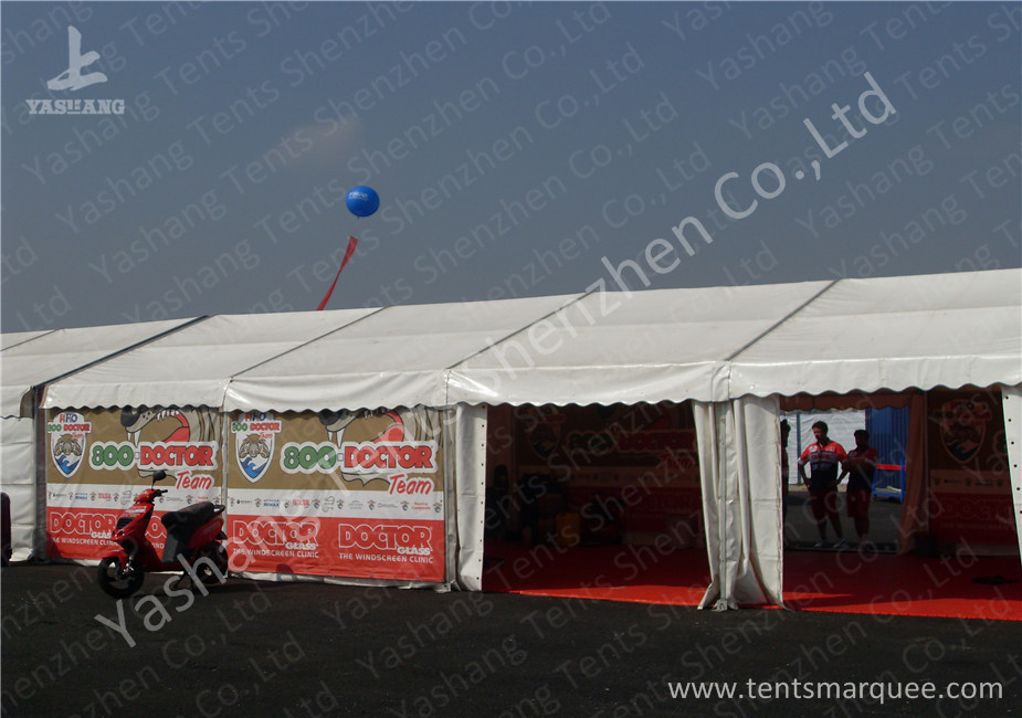 Standard Chartered Car Racing Tents For Outside Events , Custom Made