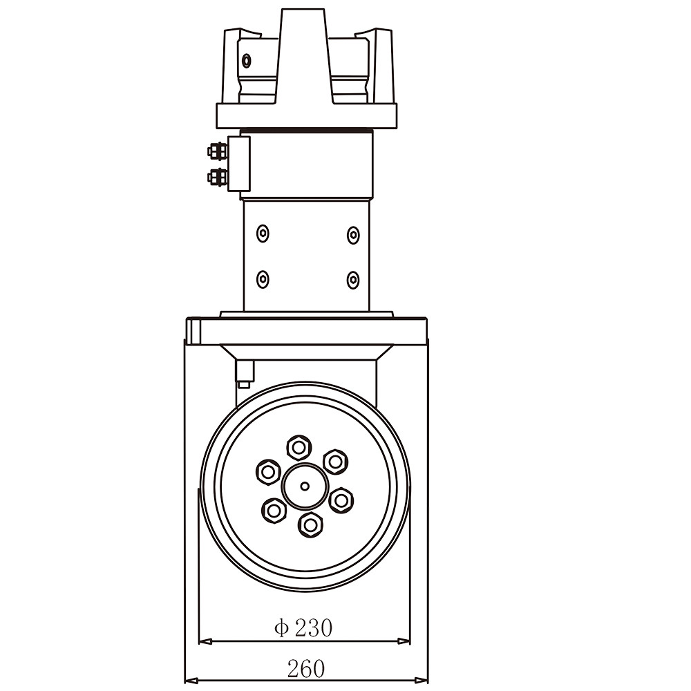 1500W 230MM AC Motor Vertical Forklift Drive Wheel Unit