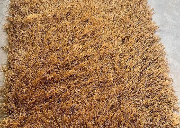 120mm Durable Polyethylene Synthetic Thatch Roof Lightweight Artificial Thatch Roof With Withered Color