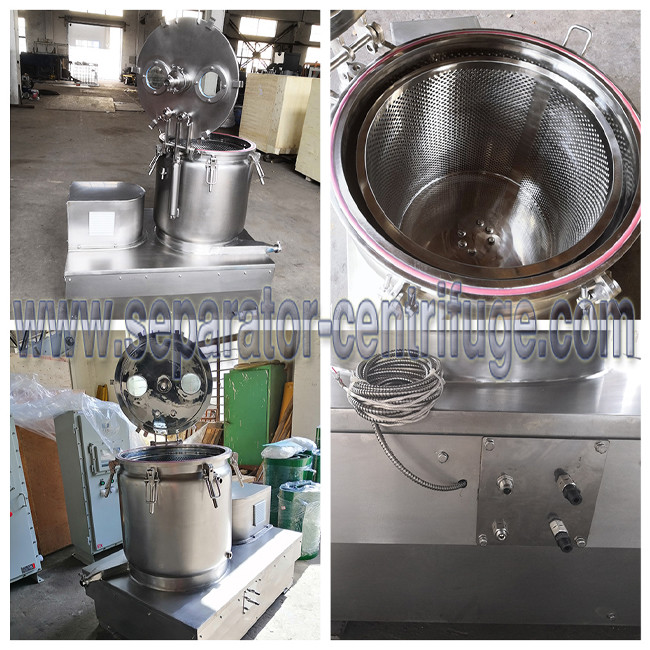 Hemp Oil Extraction Top Discharge Centrifuge / Cold Ethanol Extraction Equipment