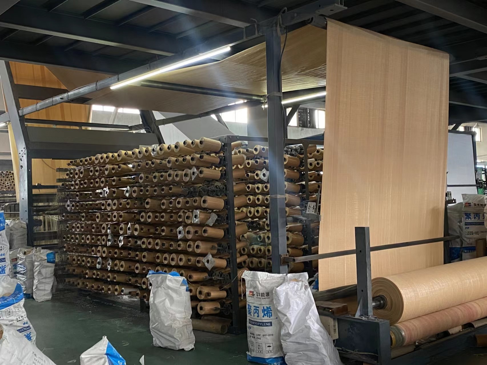 CE Polypropylene Woven Fabric , PP Woven Sack Fabric For Tubular Raffia Bag