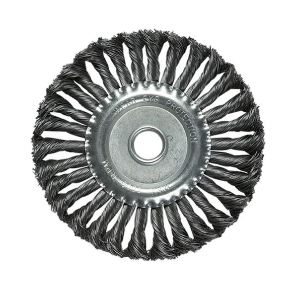 Metal Polishing Stainless Steel Rotary Wire Brush Wear Resistant For Removing